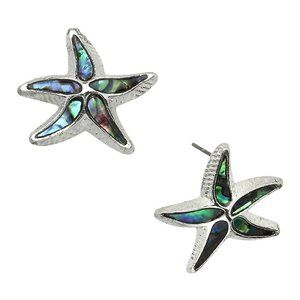 Starfish Earrings Abalone Shell Stud Posts…